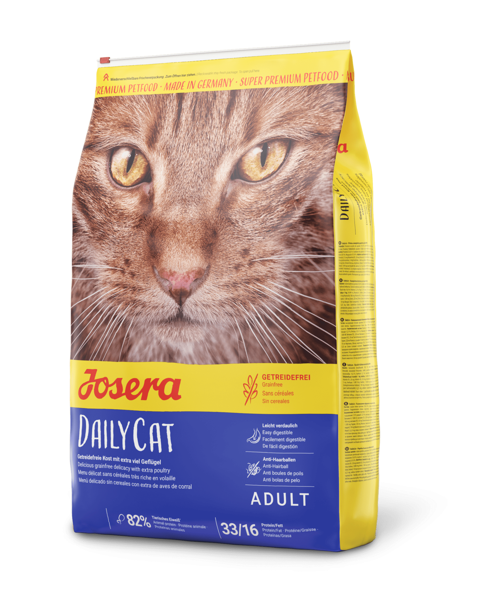 Krmivo pre mačky JOSERA DAILYCAT 332.2, bez obilia, pre dospelé mačky, 2kg  - Suché krmivo  Kypo.sk