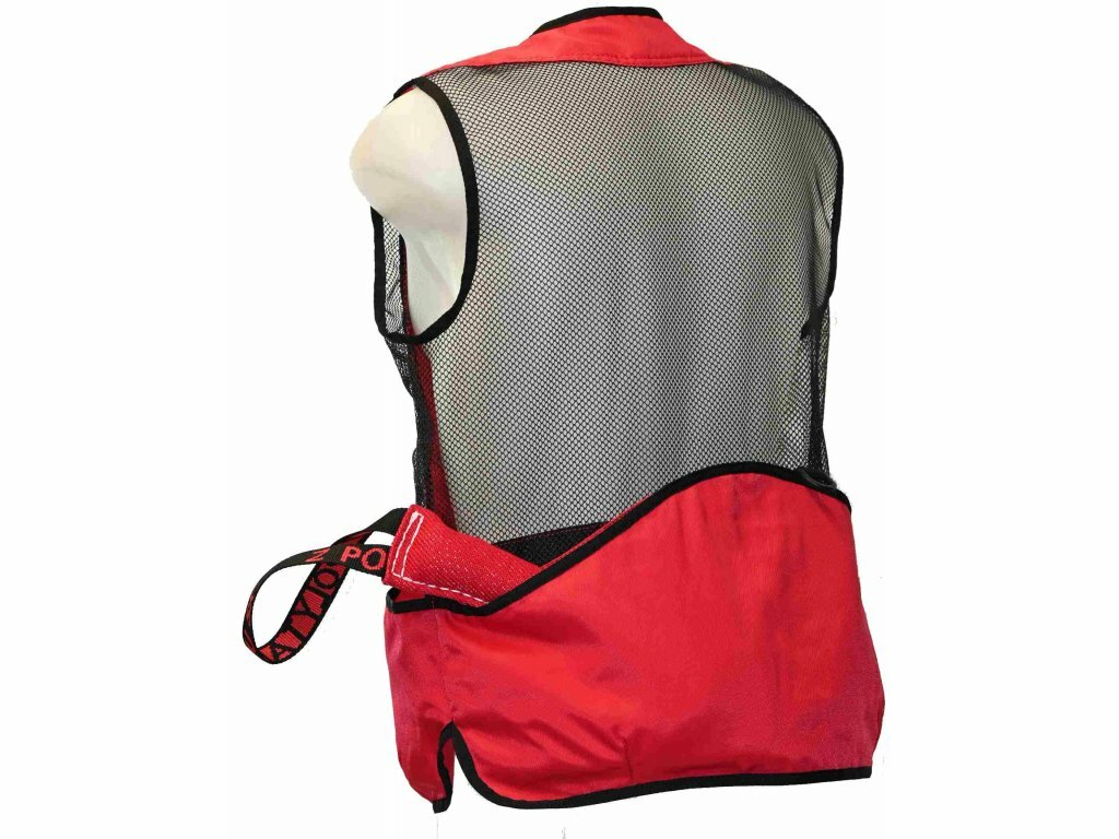 Vesta FASHION bez kapucne, sieťová, ľahká, červená XXXL