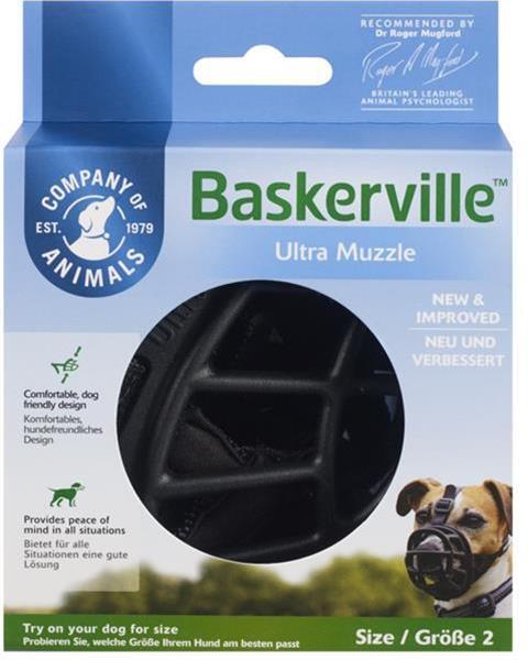 Náhubok Baskerville plast čierny pre psa veľ.6