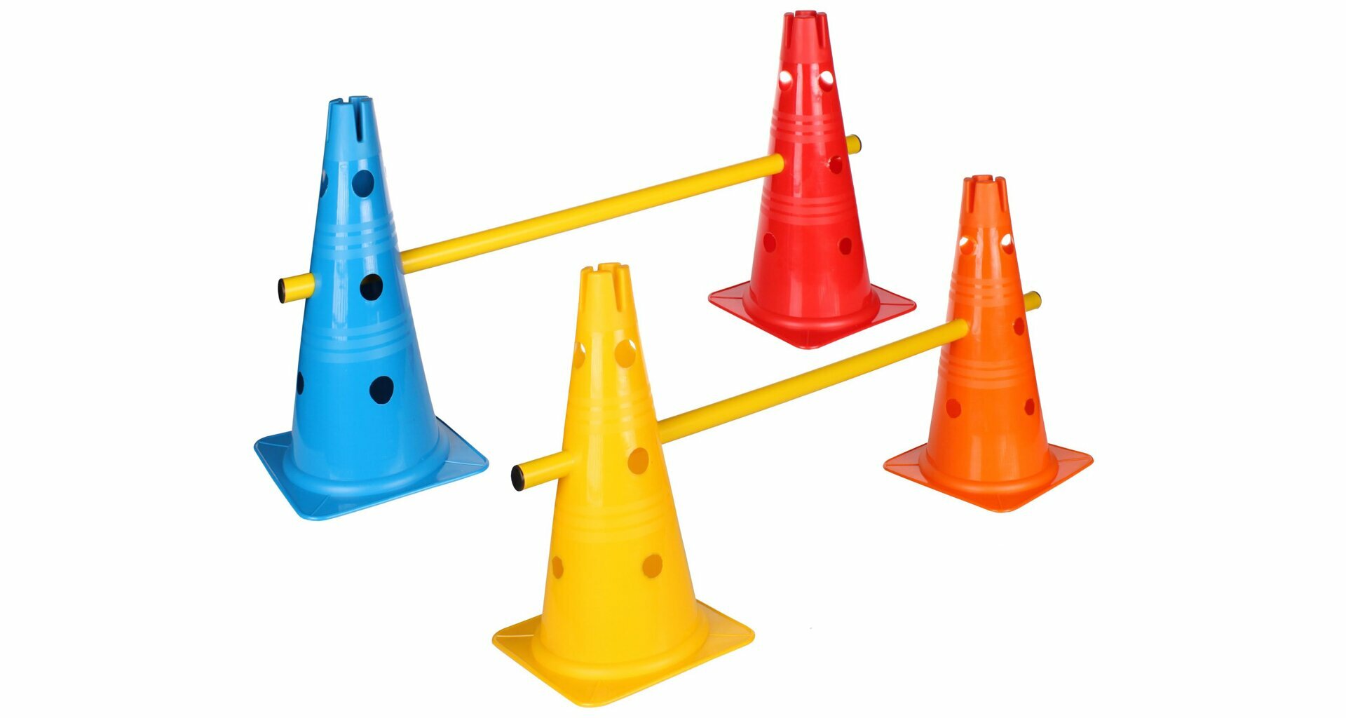 Kužeľ VARIO s otvormi, s výškou 38cm, plastový, oranžový