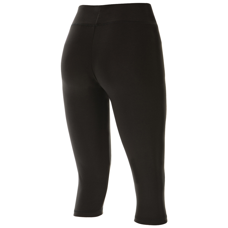 Dámske funkčné 3/4 legíny, čierna+zelená, S