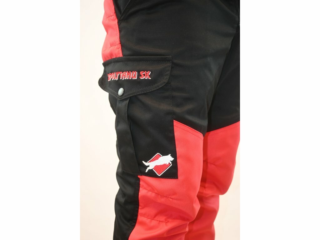 Nohavice BORA, psovodské, nepremokavé, ľahko čistiace, červené, XXL