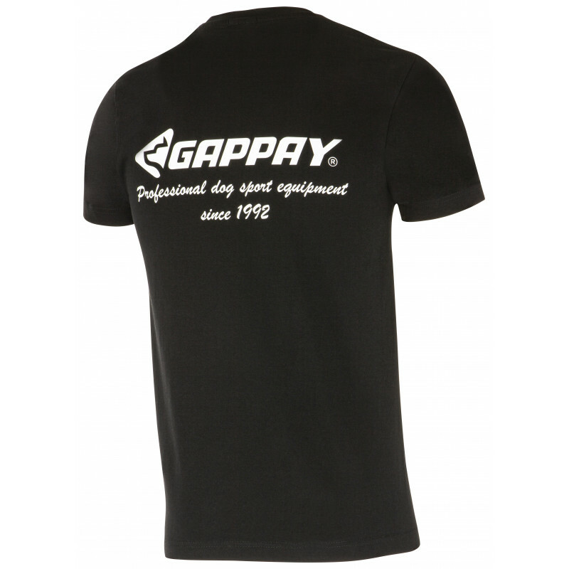 Tričko s krátkym rukávom s logom GAPPAY, unisex, čierne, M