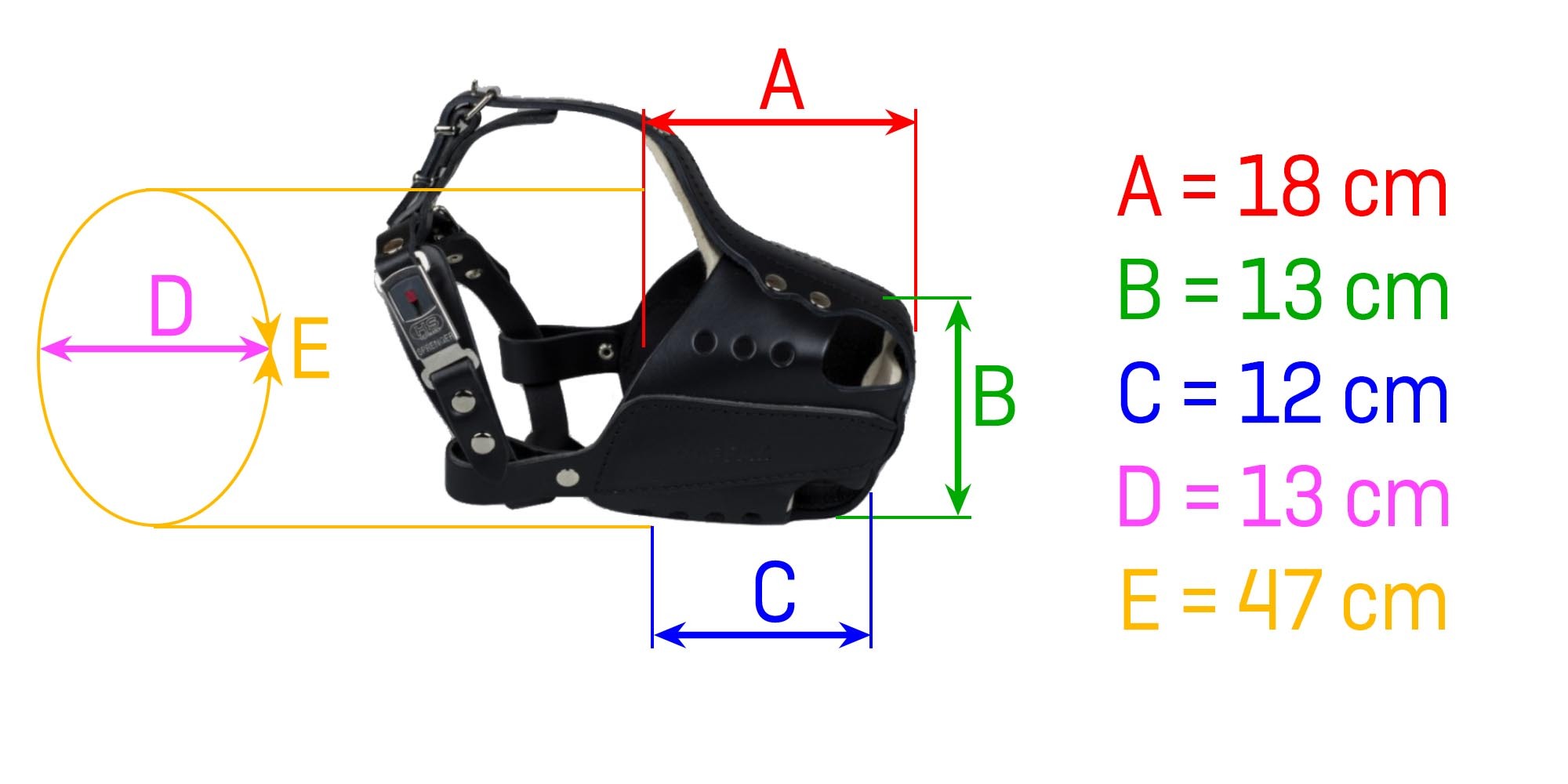 Náhubok kožený vytĺkací, veľký