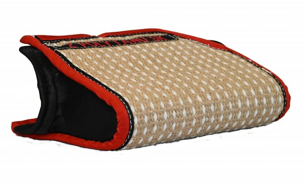 Rukáv TORRO, pre dospelé psy, skrátený, s 2 rúčkami a textilným úchytom, juta