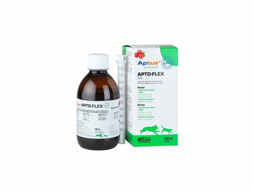 Aptus APTO-FLEX, chodropreotektívum, výživa a regenerácia chrupaviek a väzov v kĺboch, sirup 200ml