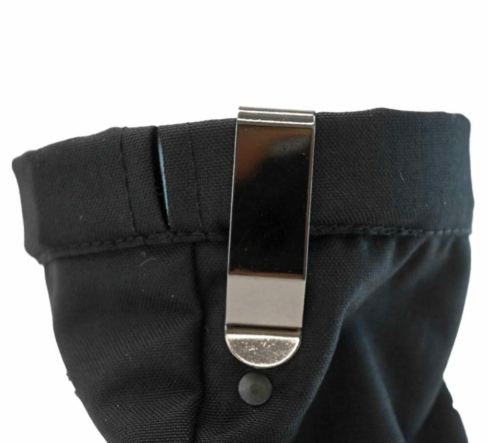 Výcviková kapsička CORDURA, kovový klip, čierna