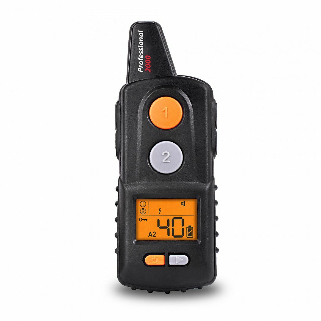 Elektronický obojok professional 2000, 2.5cm/max 70cm, čierny