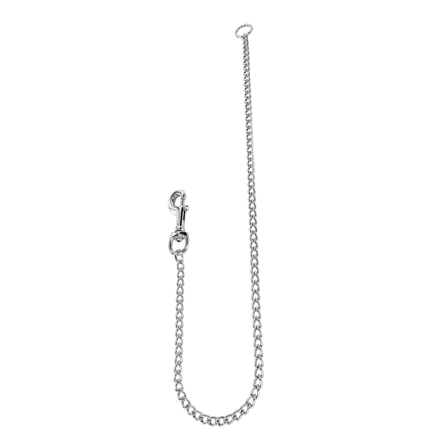 HS Sprenger | Retiazka bez uška, 80cm/2.5mm, okrúhle malé oko, chrómovaná oceľ