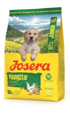 Krmivo JOSERA YoungStar 25/13, šteňatá a mladé psy, bez obilia, 3kg