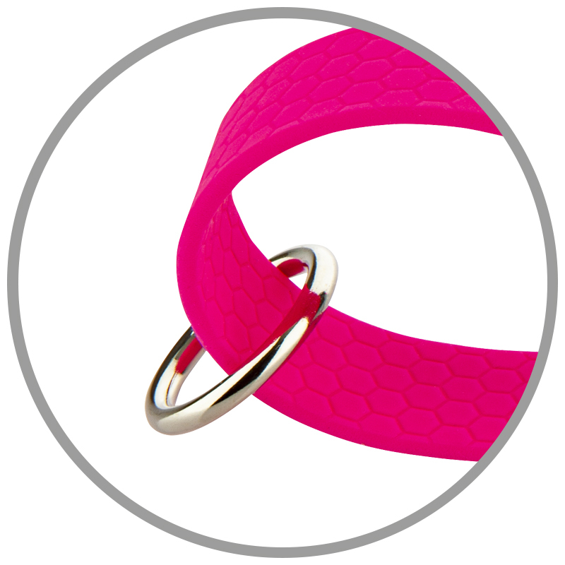 Vodítko HEXA, s uškom, 20mm/150cm, chrómová karabína, prešité, popruh, neónová zelená