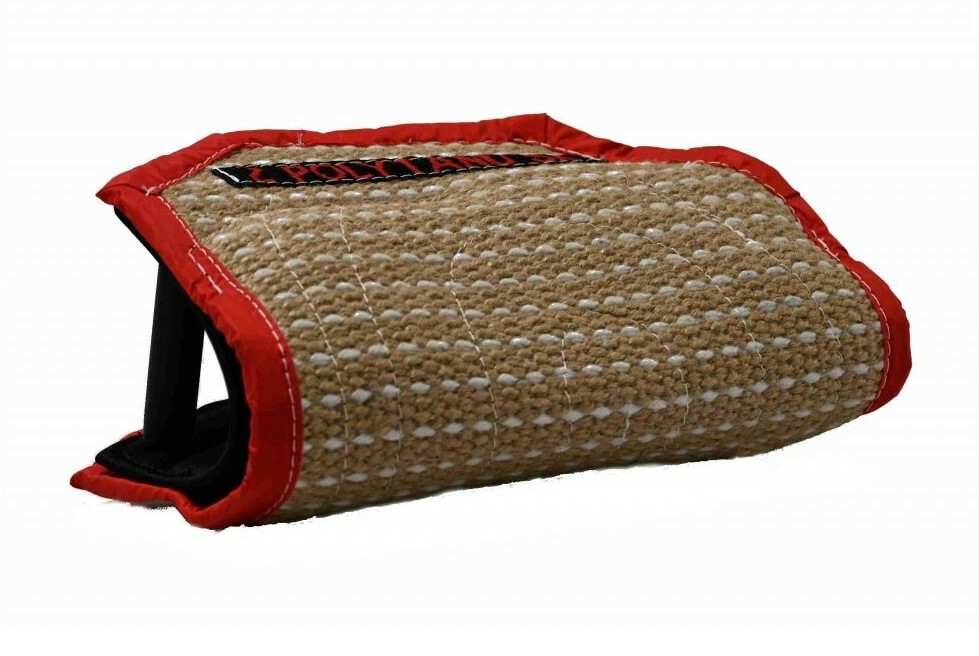 Rukáv DVOJRÚČKA, 2 rúčky a polstrované madlo na ruku, skrátený, juta