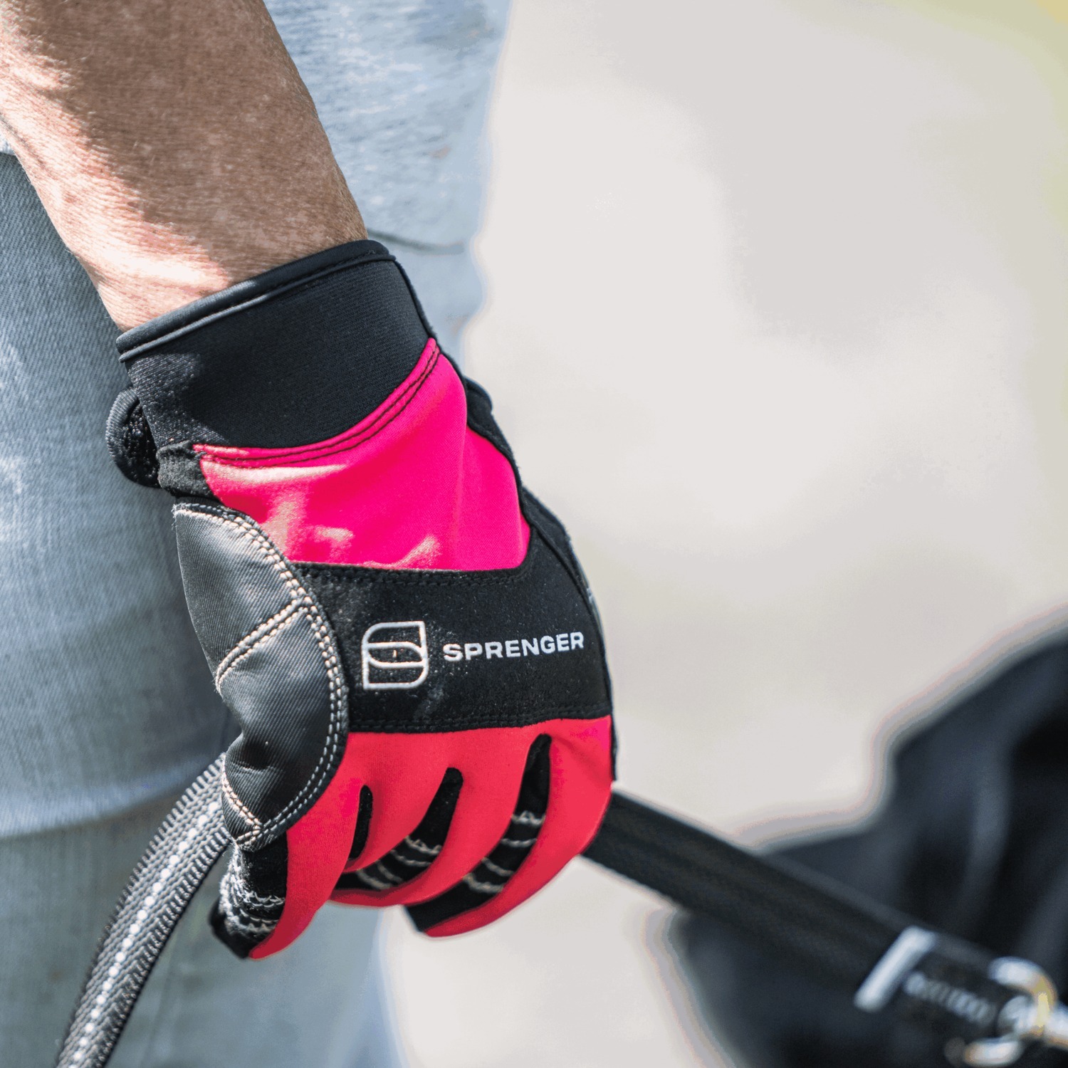 HS Sprenger | Rukavice FLEXGRIP COMFORT, celé uzavreté, touch funkcia na končekoch palca a ukázováka, ružové L