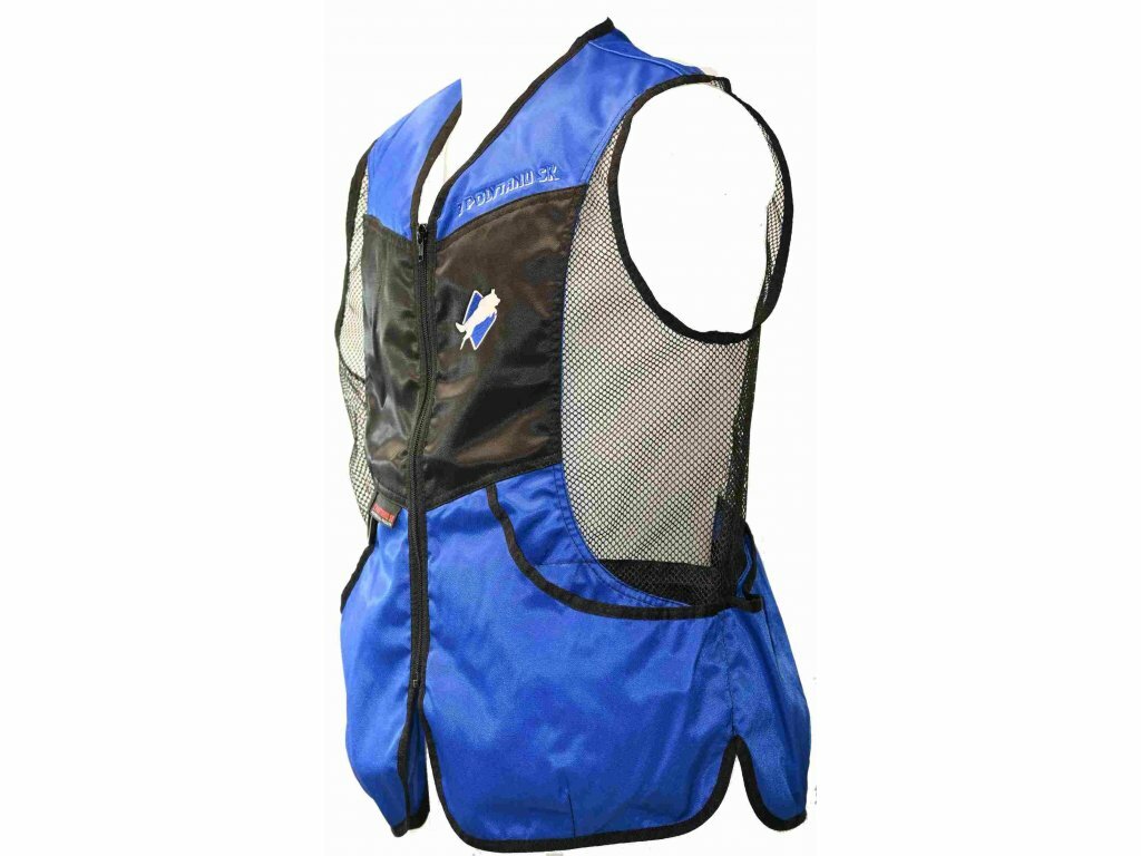 Vesta FASHION bez kapucne, sieťová, ľahká, modrá XXL