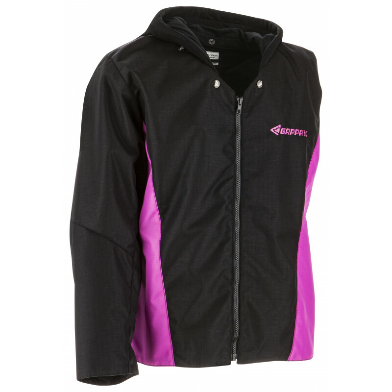 Vesta CHAMPION figurantská, s odnímateľnou kapucňou, odľahčená, čierna+ružová M