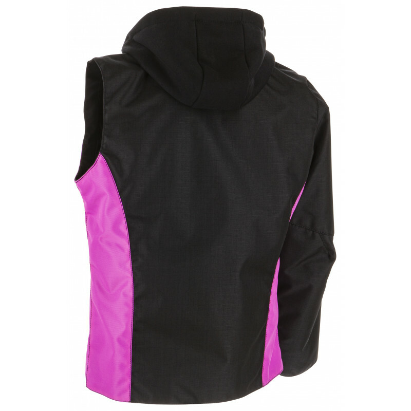 Vesta CHAMPION figurantská, s odnímateľnou kapucňou, odľahčená, čierna+ružová S