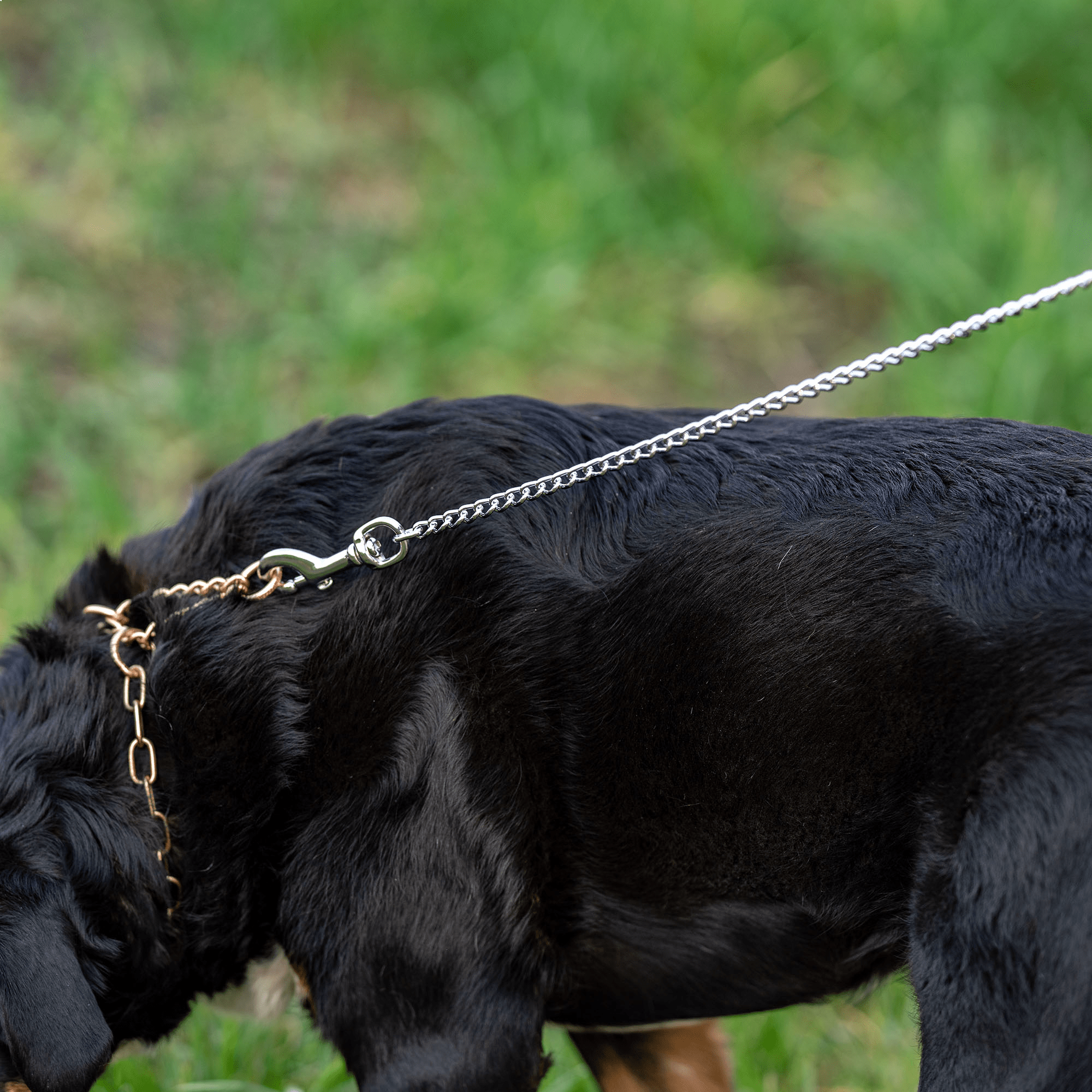 HS Retiazka bez uška, 80cm/2mm, okrúhle malé oko, chrómovaná oceľ