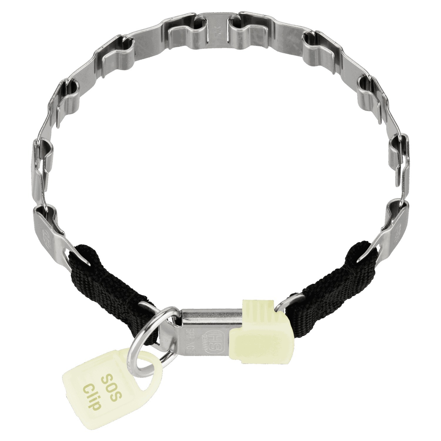 HS Sprenger | Obojok Neck-Tech Fun, 2cm/60cm, nerezová oceľ, ClicLock fluorescenčný