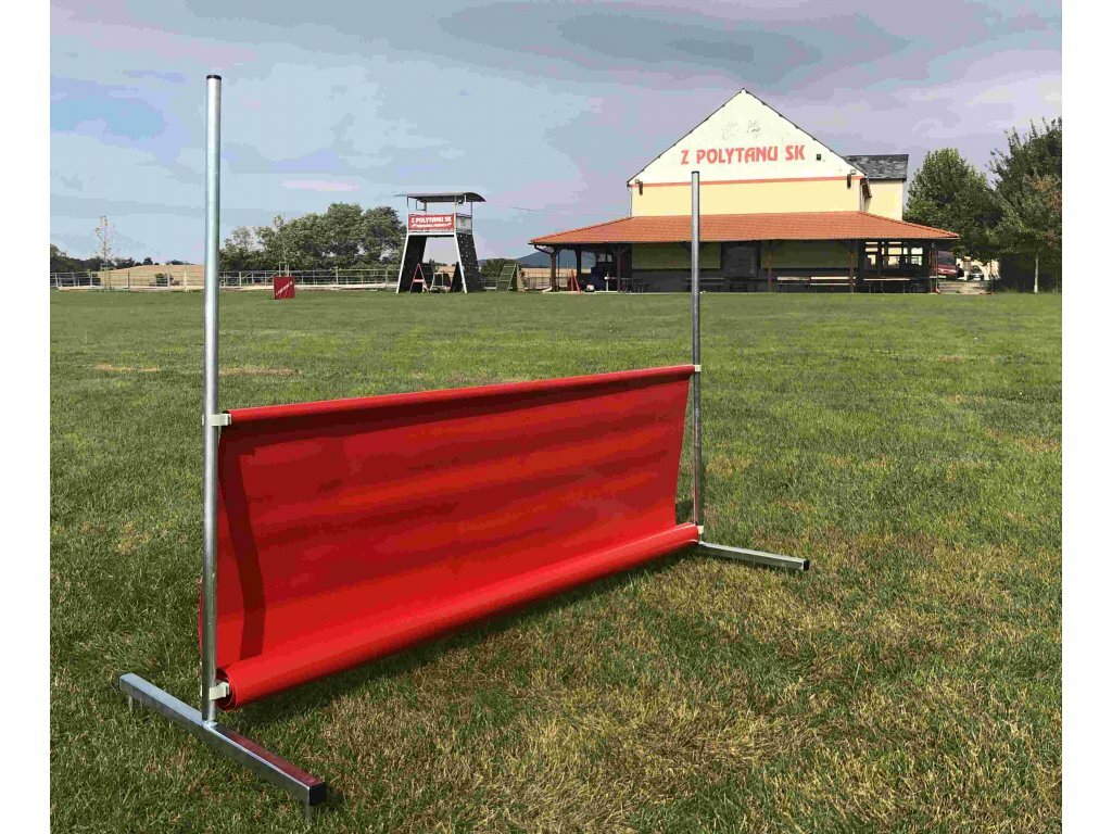 Prekážka výcviková, transportná, nastaviteľná, pozinkovaná konštrukcia, skladacia, 100x150cm