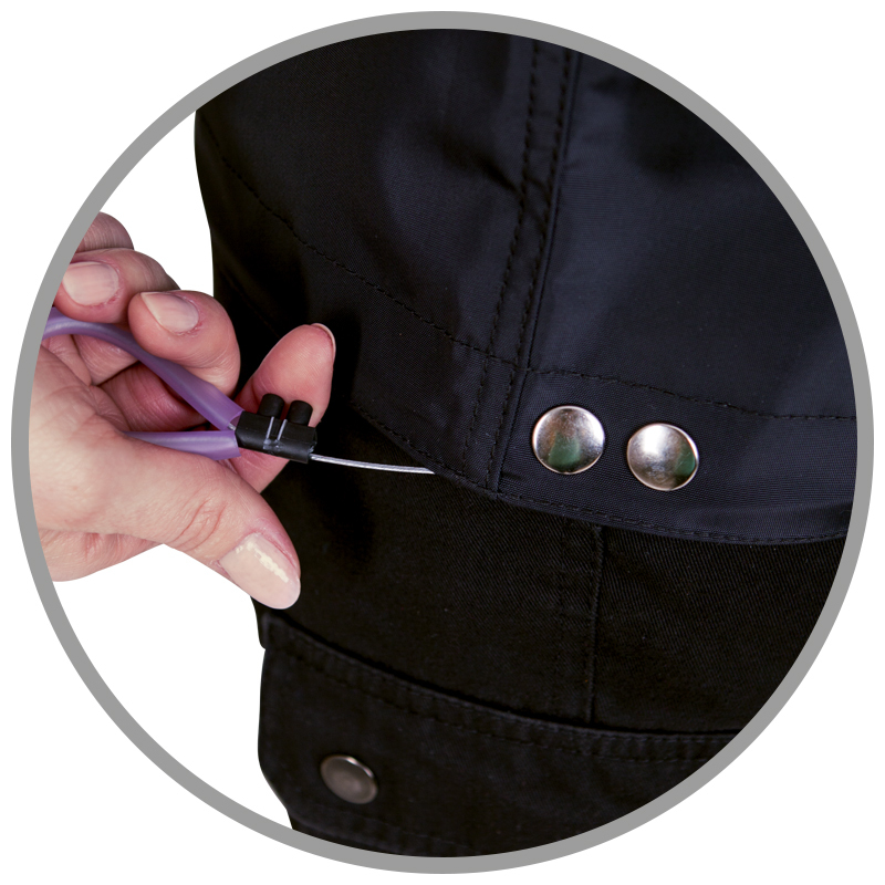 Vesta PROFI bez kapucne, s vypúšťacím systémom FONTANA, čierna XXL