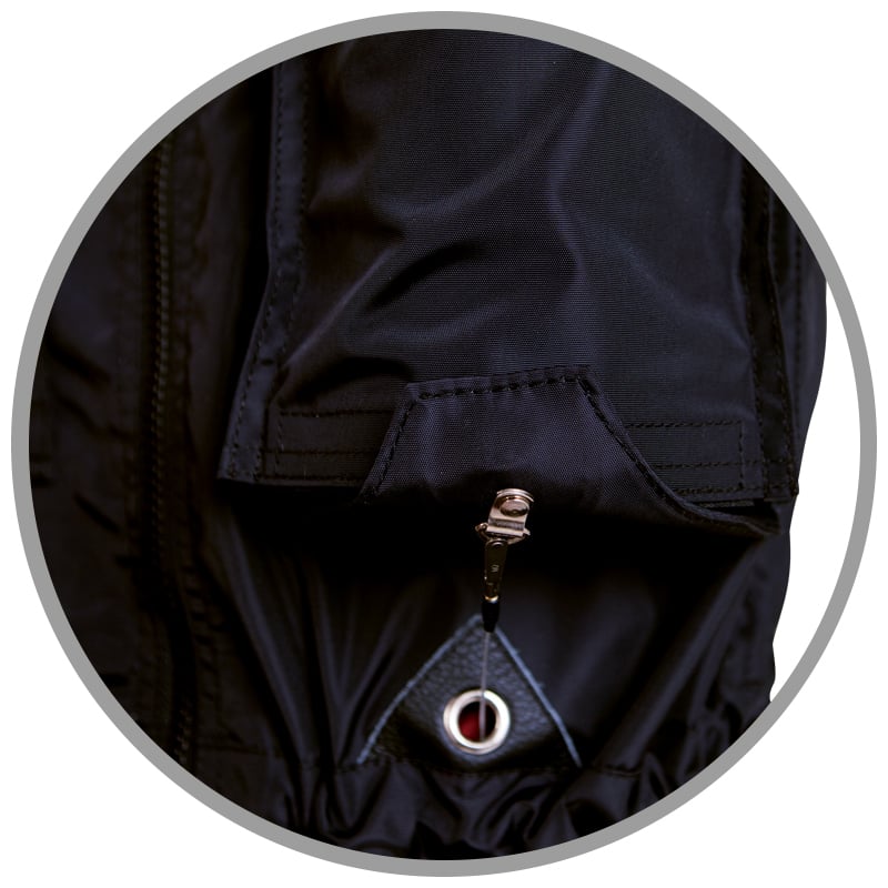 Vesta PROFI bez kapucne, s vypúšťacím systémom FONTANA, čierna XL