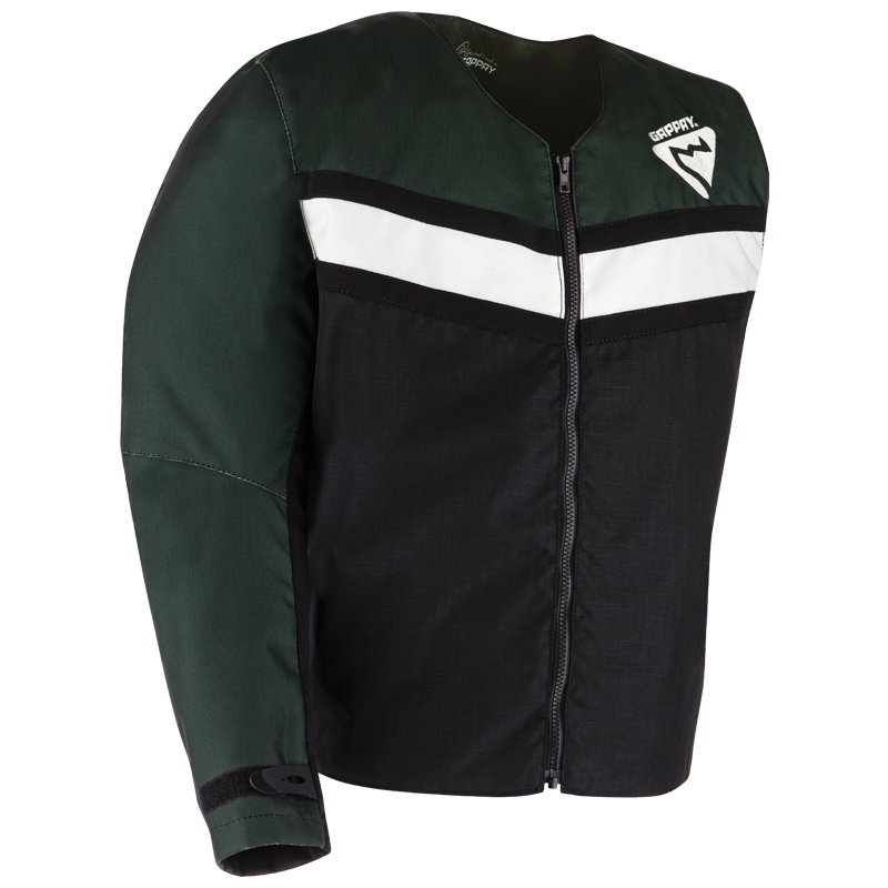 Vesta UNIVERZAL figurantská, prišitý rukáv, hydrofóbna úprava, cordura, khaki-čierna XL