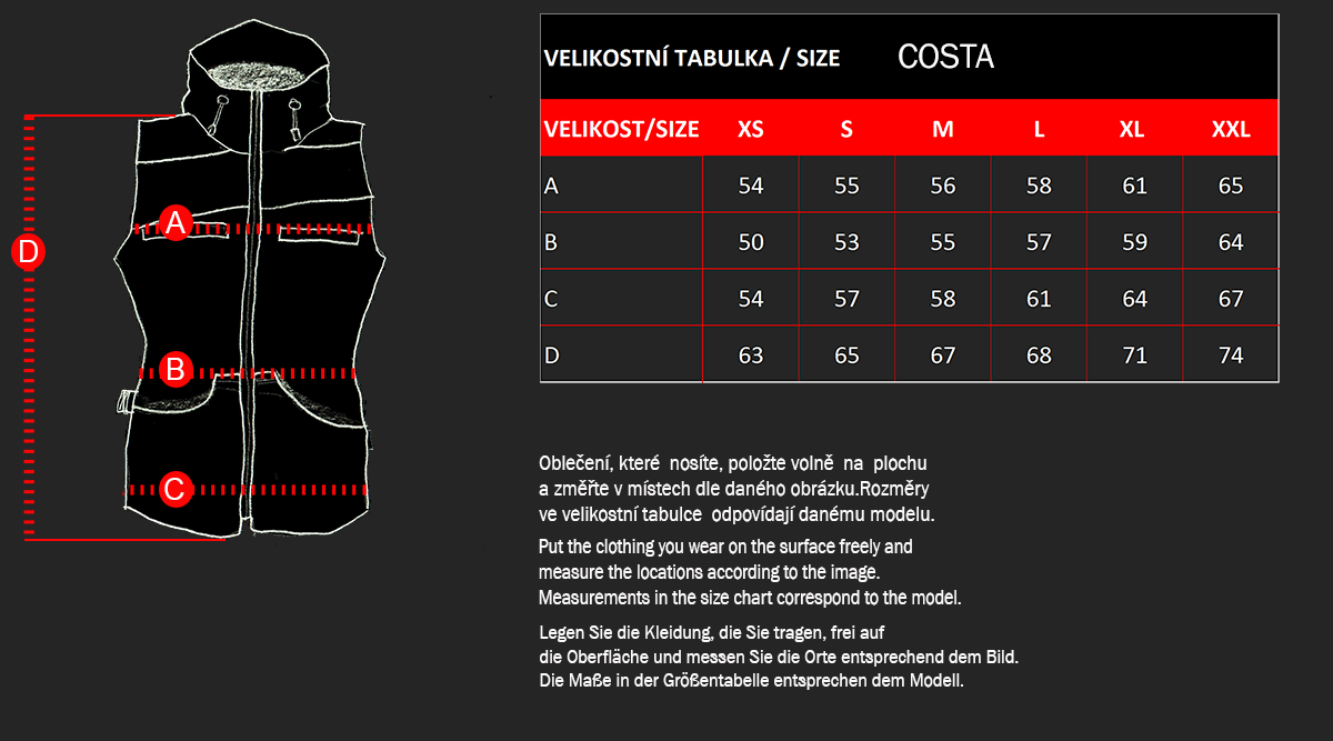D4M | Vesta COSTA s kapucňou, s podšívkou, čiastočne nepremokavá, šušťáková, čierna+biela XL