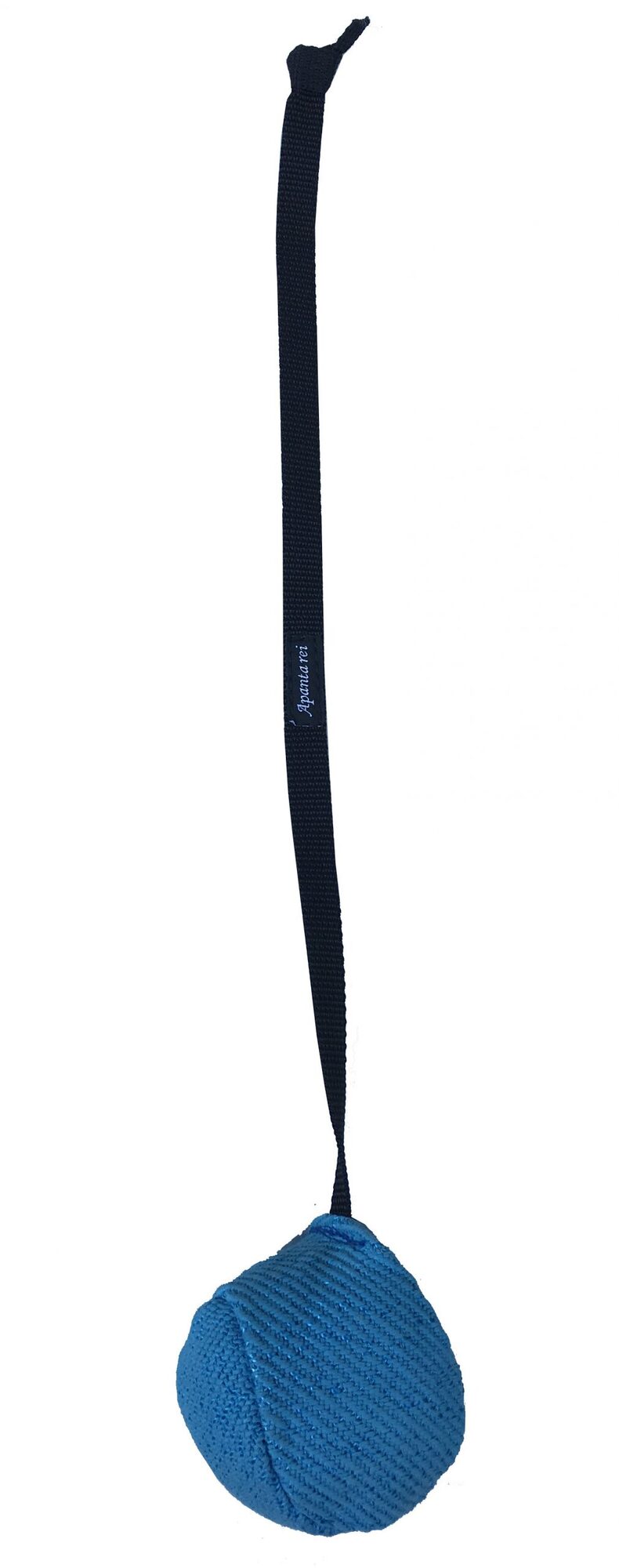 Lopta RINGOVÁ s priemerom 7.5cm, s popruhom, stredne mäkká, 2-farebná, rôzne farby
