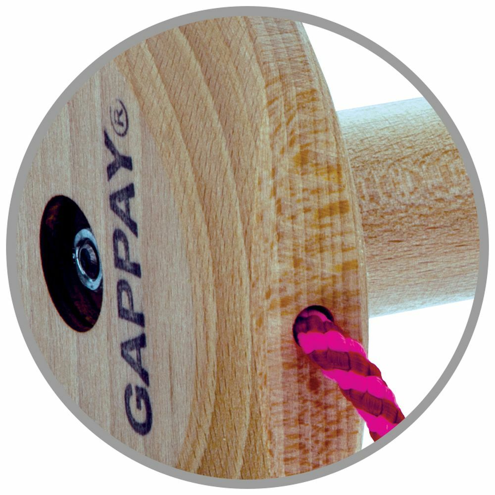 Aport magnetický - činka, drevený, montovateľný, so šnúrkami, 650g, Gappay