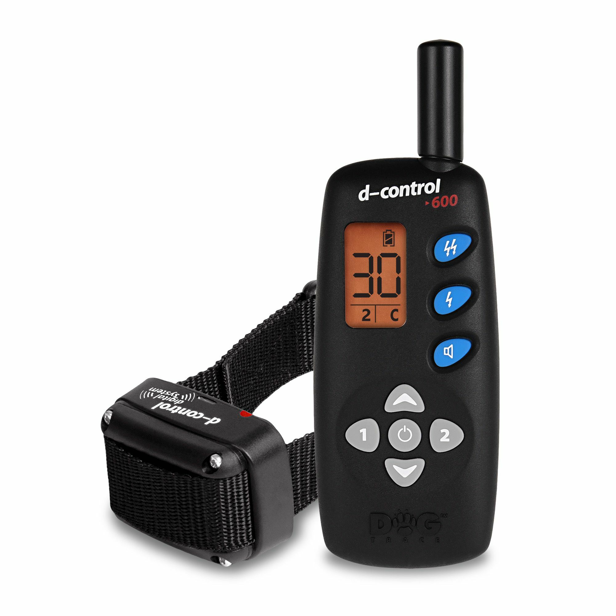 Elektronický obojok 600, pre stredné a väčšie plemená, 2.5cm/max 75cm, čierny