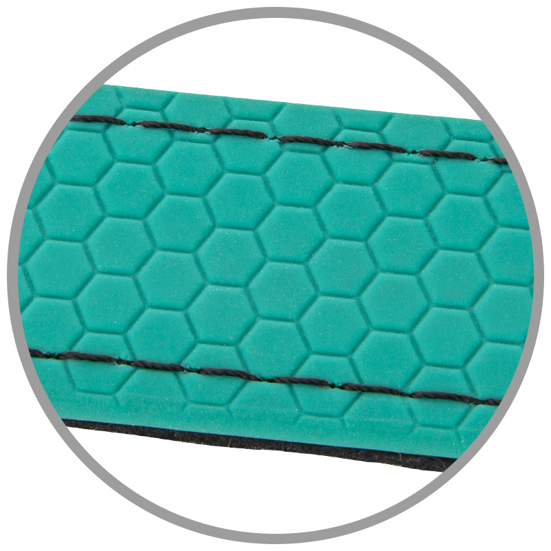 Obojok HEXA, 2.5cm/46-61cm, vodeodolný, pastelová zelená