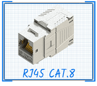 RJ45 Cat.8 Keystone modul