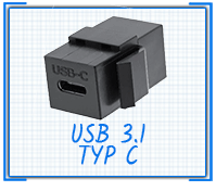 USB 3.1 Typ C Keystone modul