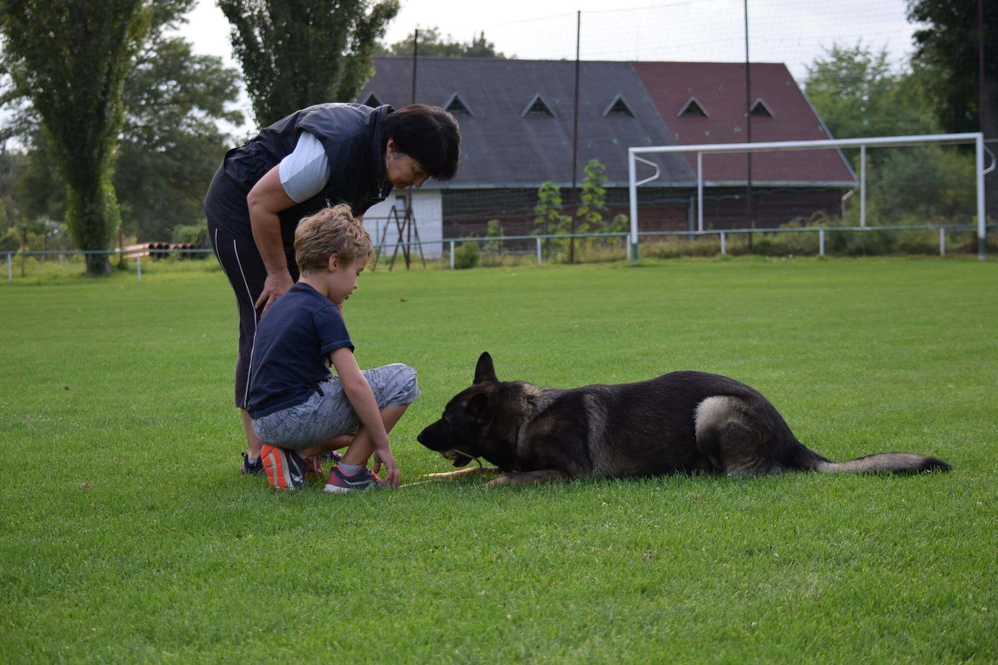 Dáša učí dieťa správnej komunikácii so psom