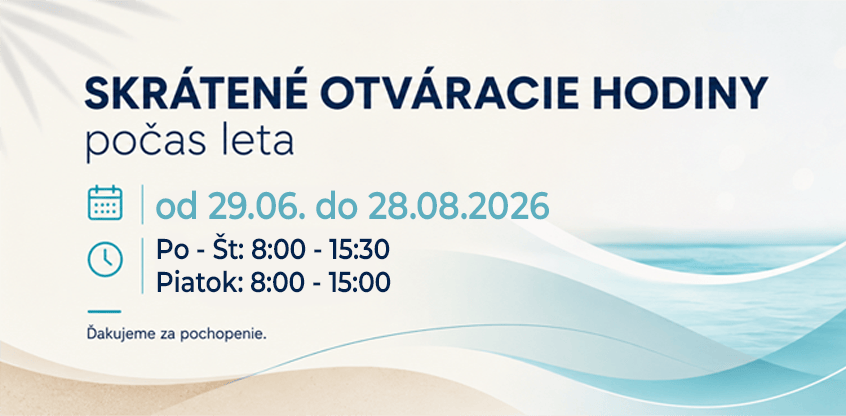 Skrátené otváracie hodiny