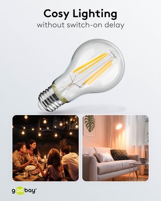 Filament LED Bulb, 11 W -base E27, warm white, not dimmable