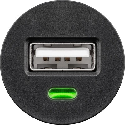 Nabíjačka USB do auta 1port, 1xUSB A, 1A, 5W, mini, čierna