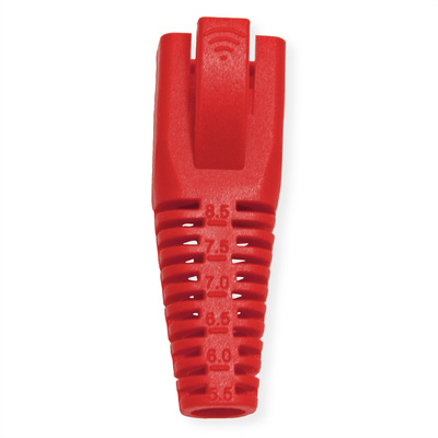 Krytka na konektor RJ45, pre ø 5.5 až 8.5mm, červená, 10ks/bal