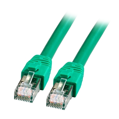 S/FTP (PiMF) Patchkábel LSOH 3m cat.8, zelený, Cu, 40GBit/s, 2000Mhz
