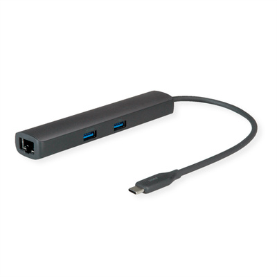Dokovacia Stanica USB Typ C, 2xUSB-A, 2xUSB-C, LAN, PD 60W, 8K@30Hz, 0.15m