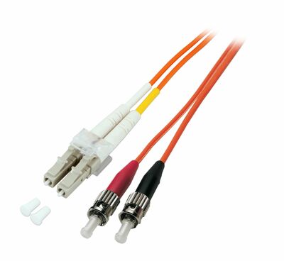 Fiber kábel LC-ST, 5m Duplex OM1(62.5/125µm), LSOH, 2mm, oranžový