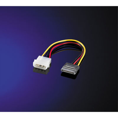 Kábel napájací interný 5,25 Molex M na SATA F, 0.15m