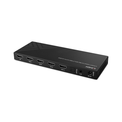 Video distribútor/splitter HDMI 1IN/4OUT, Audio Extraktor, DownScaler, UHD 8K@60Hz 48G
