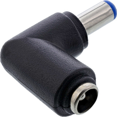 Adaptér napájací DC, 5.5x2.1mm DC M/F, zahnutý 90°, max. 15W (5V3A)