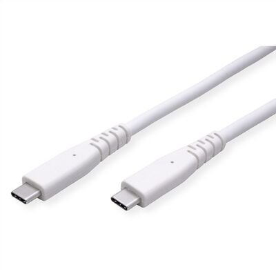 Kábel USB 3.2 Gen 2, Typ C CM/CM 3m, 10Gbps, PD 60w 20V3A, biely