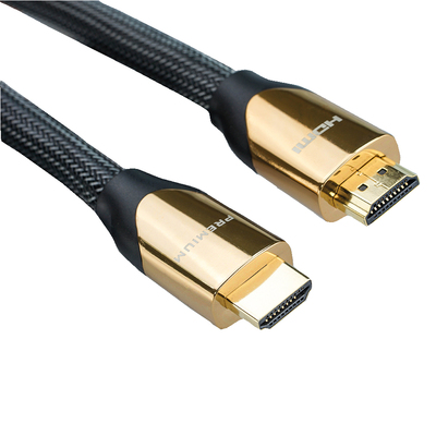 Kábel HDMI M/M 2m, Ultra High Speed+Eth, 4K@60Hz, HDMI 2.0, G, čierny, s certifikátom, Premium