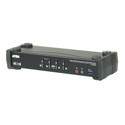 KVM switch/prepínač 4PC, DsiplayPort, USB 3.0, audio + 1xHDMI