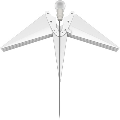 Led svetelná hviezda, 230V, 56cm, IP44, biela