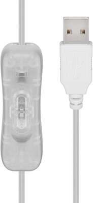 LED svetelná reťaz na drevenej cievke, napájanie USB, vypínač, 100 LED, 10m