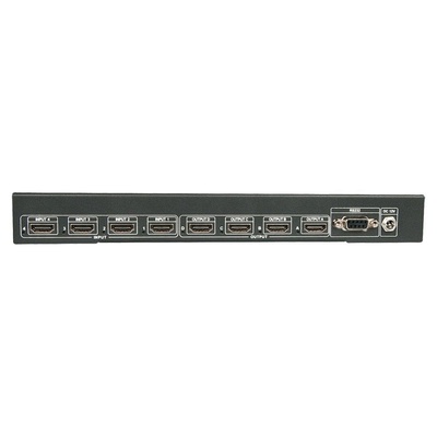 Video selektor/switch HDMI 4IN/4OUT prepínanie cez IR+ tlačidl. UHD 4K True Matrix
